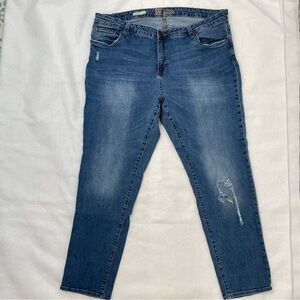 Kut from the Kloth Katy Boyfriend denim jeans distressed mid-rise size 20W‌‌‌‌‌‌